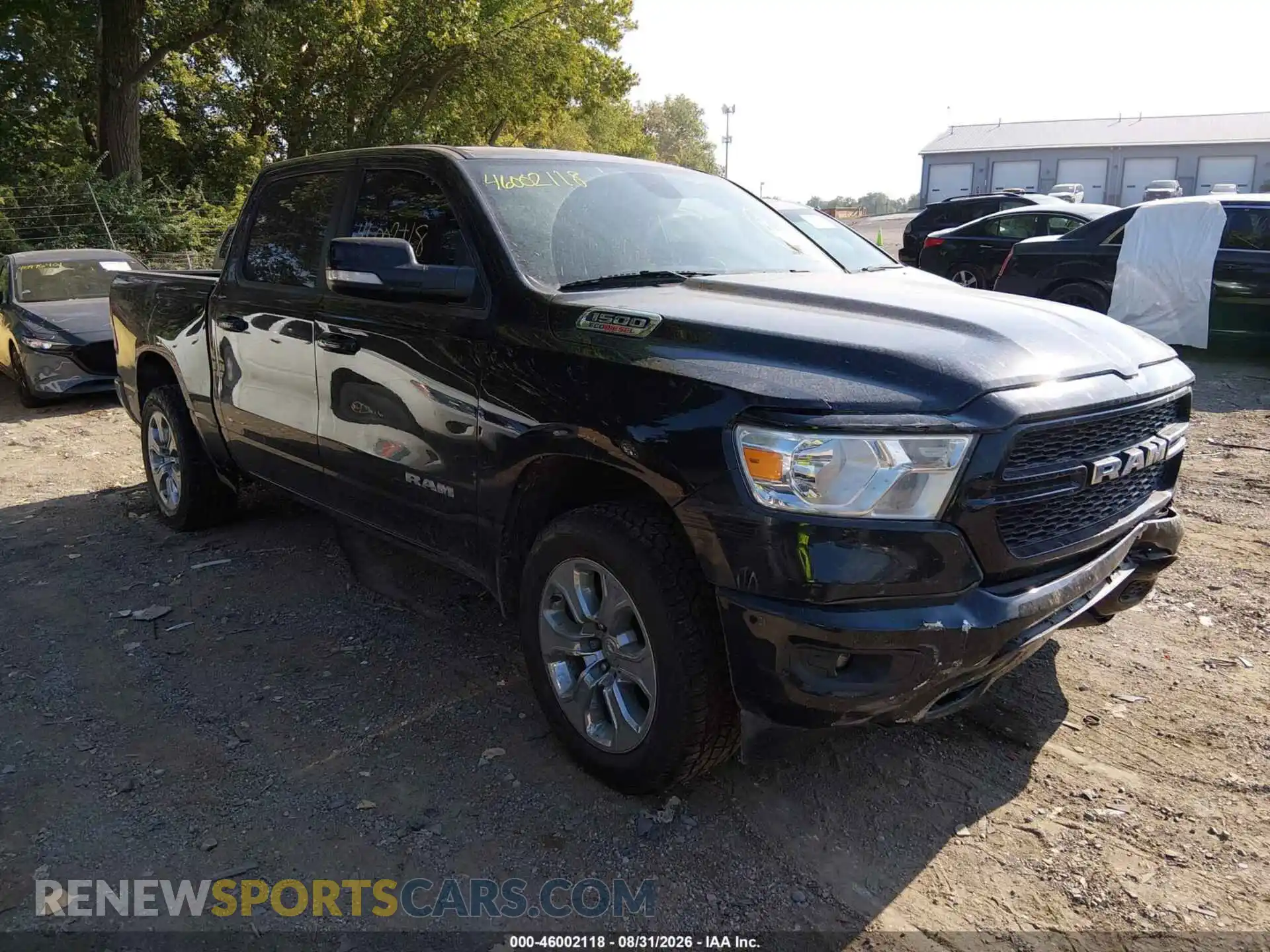 1 Photograph of a damaged car 1C6SRFFMXMN726833 RAM 1500 2021