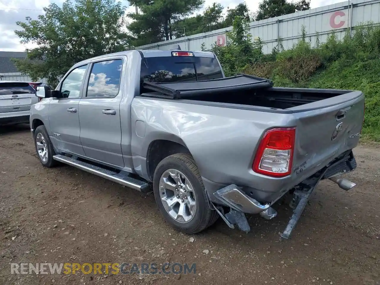 2 Photograph of a damaged car 1C6SRFFT0MN535364 RAM 1500 2021