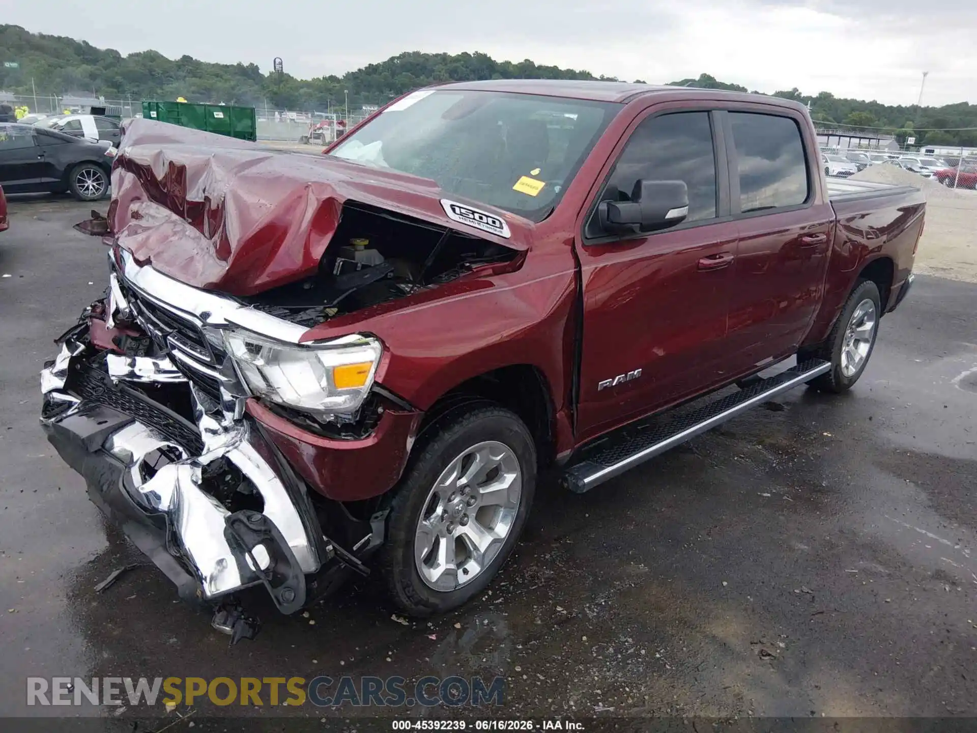2 Photograph of a damaged car 1C6SRFFT1MN518234 RAM 1500 2021