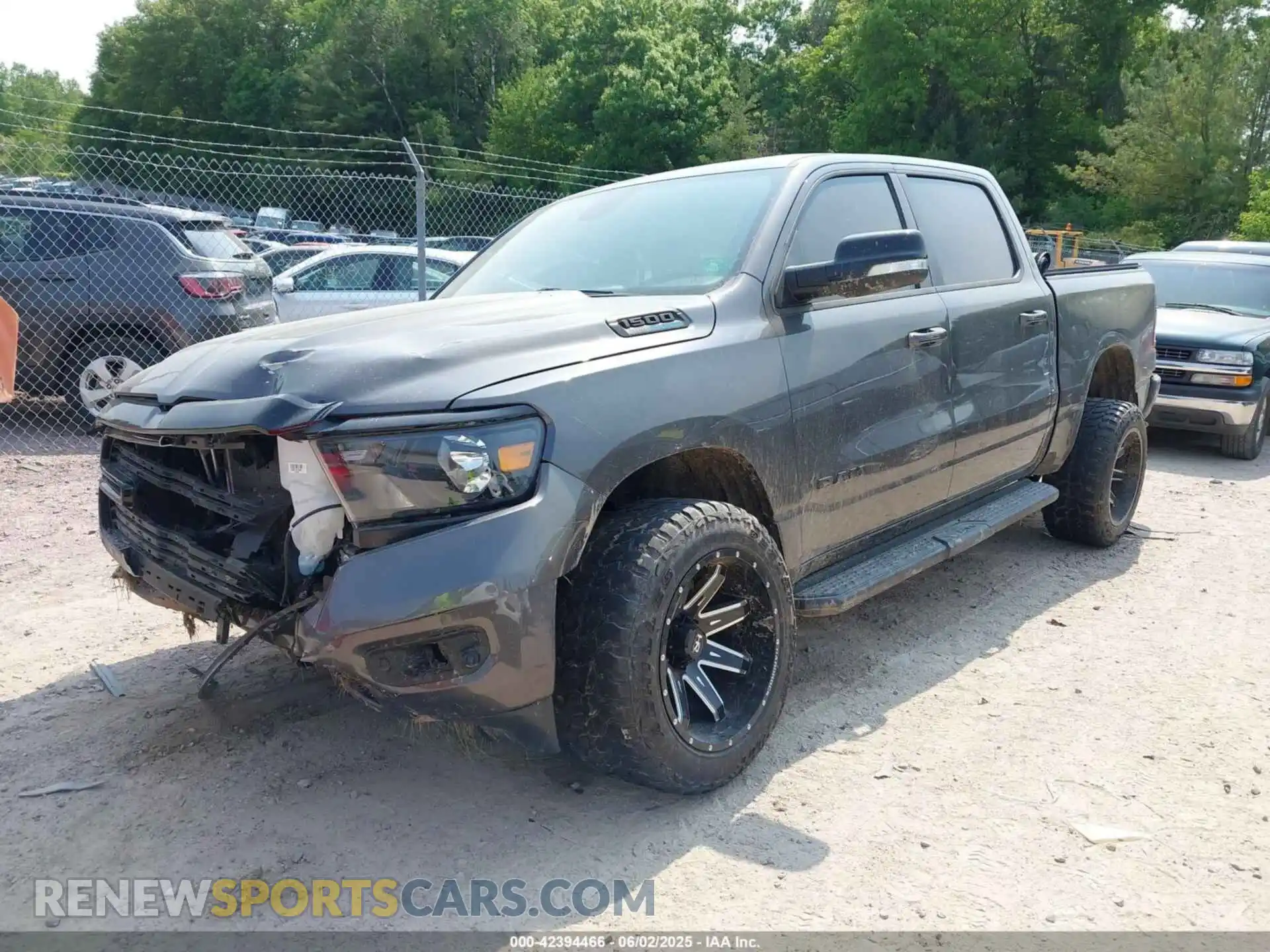 2 Photograph of a damaged car 1C6SRFFT1MN554666 RAM 1500 2021
