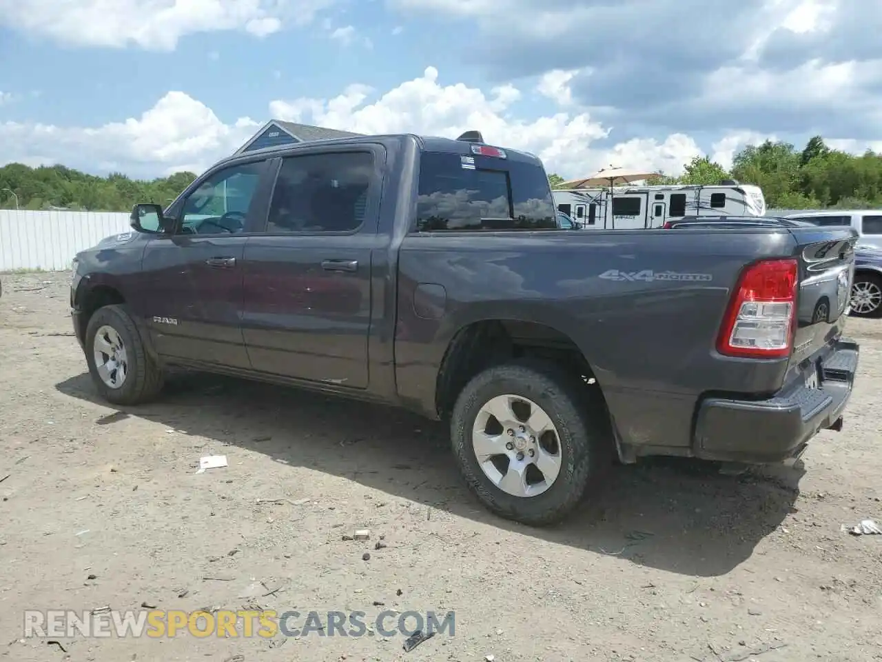 2 Photograph of a damaged car 1C6SRFFT1MN717722 RAM 1500 2021