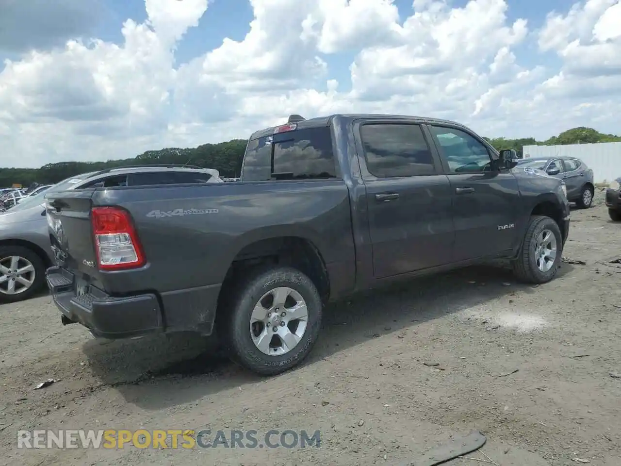 3 Photograph of a damaged car 1C6SRFFT1MN717722 RAM 1500 2021