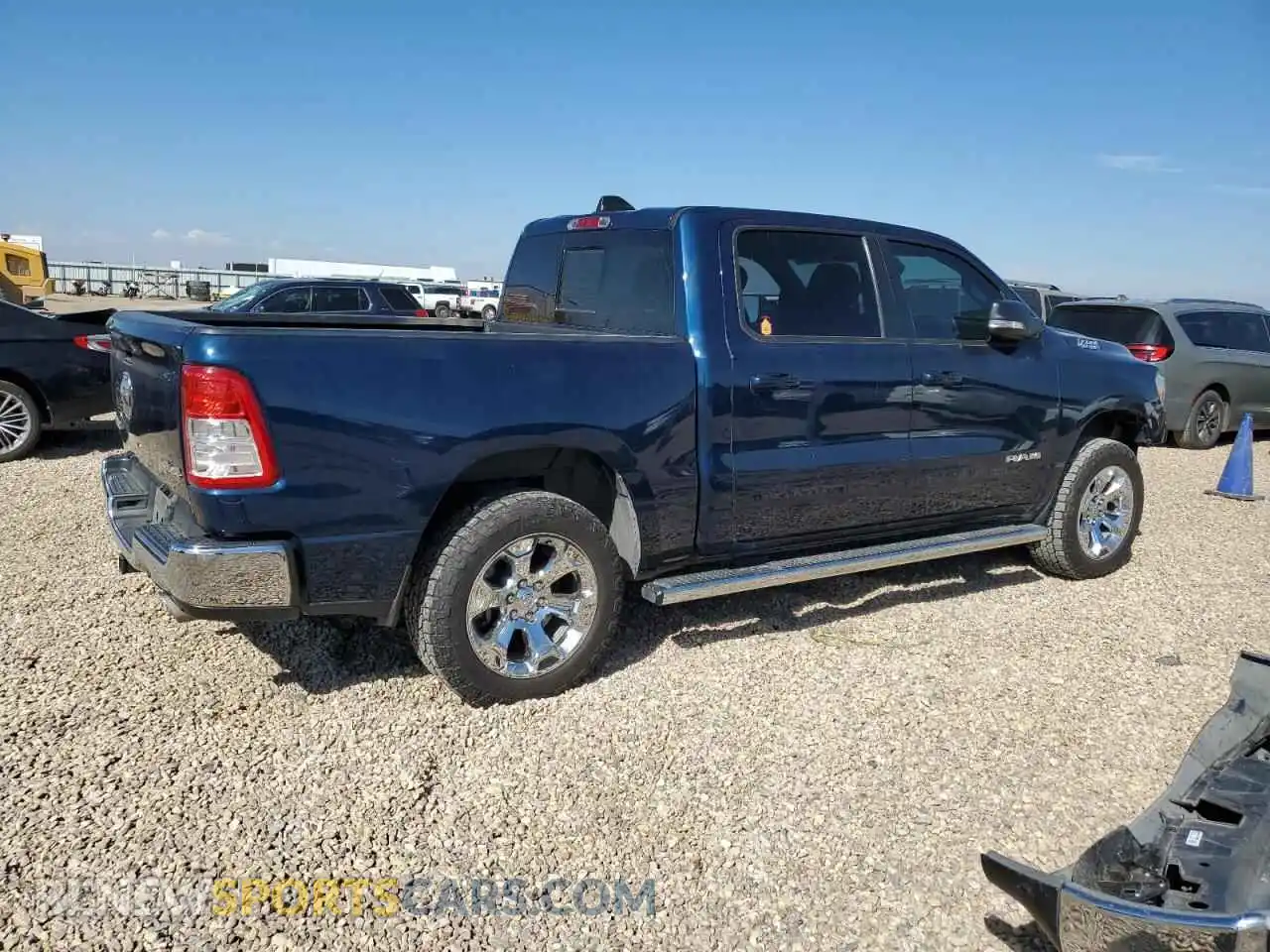 3 Photograph of a damaged car 1C6SRFFT1MN745374 RAM 1500 2021