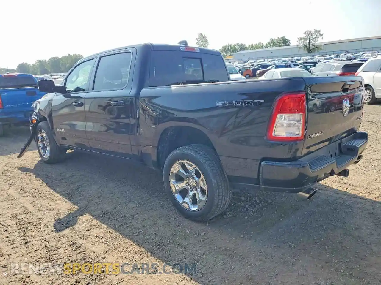 2 fotografías del automóvil dañado 1C6SRFFT1MN792968 RAM 1500 2021