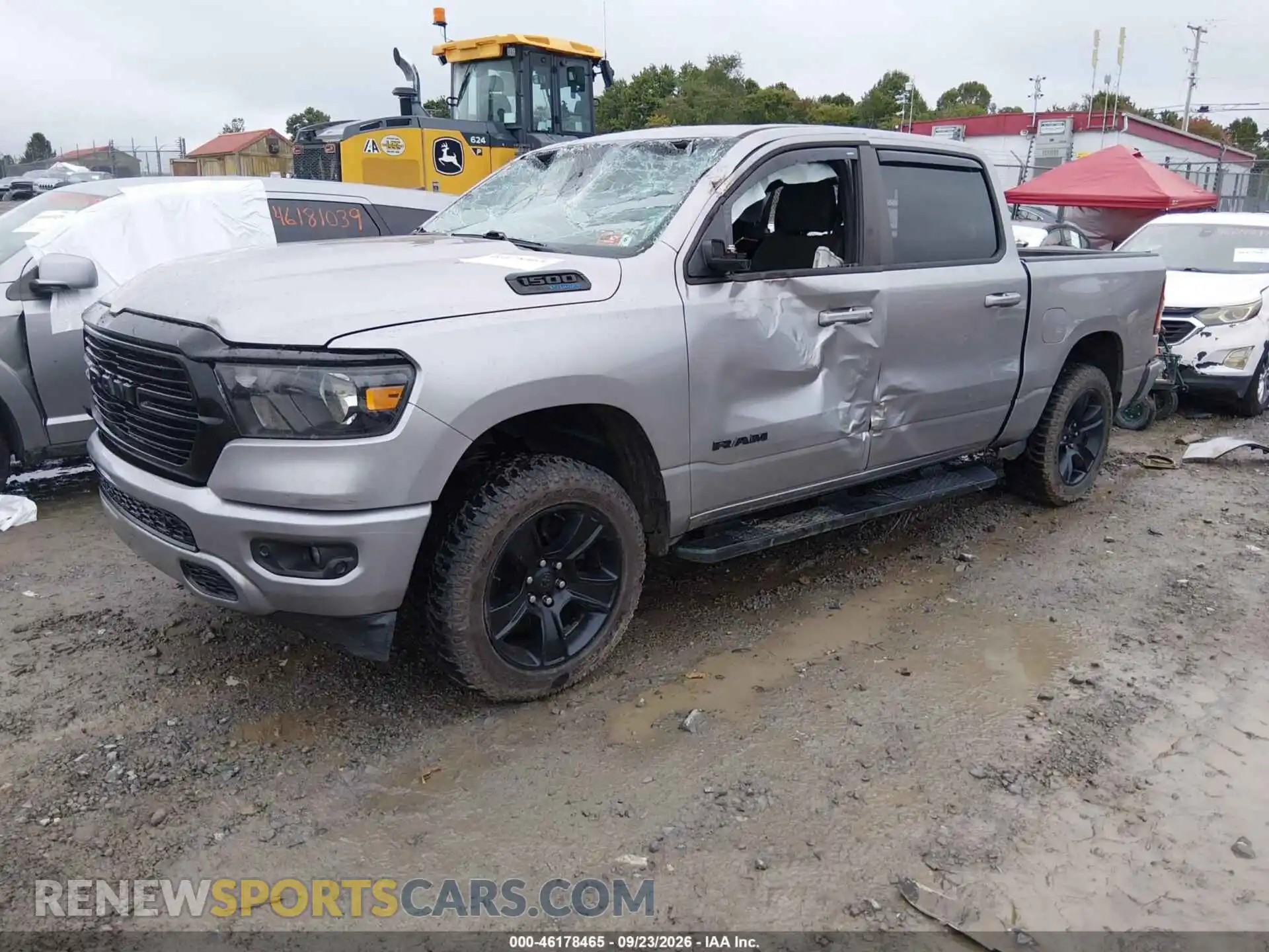 2 Photograph of a damaged car 1C6SRFFT3MN550070 RAM 1500 2021