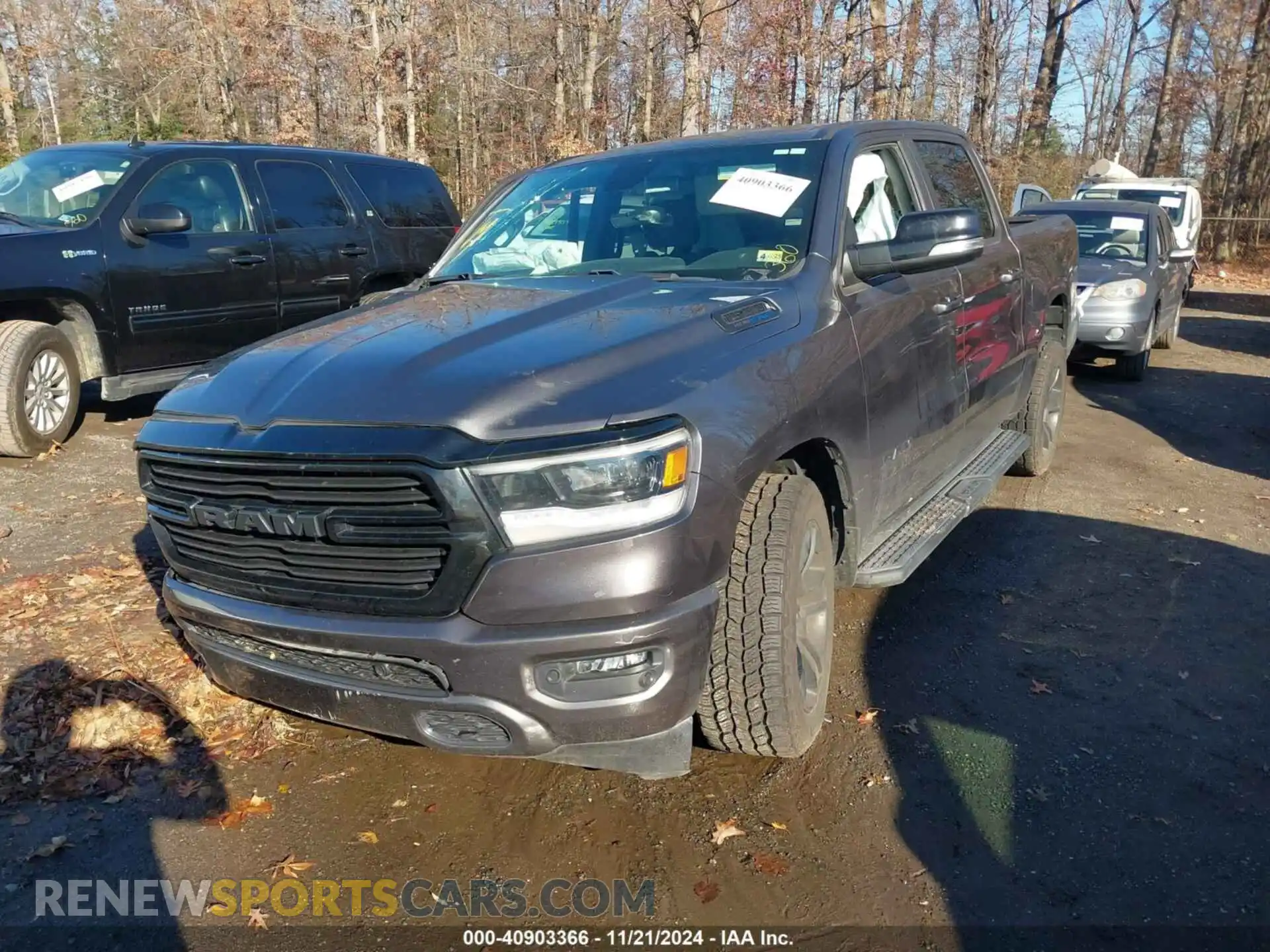 2 Photograph of a damaged car 1C6SRFFT3MN576023 RAM 1500 2021