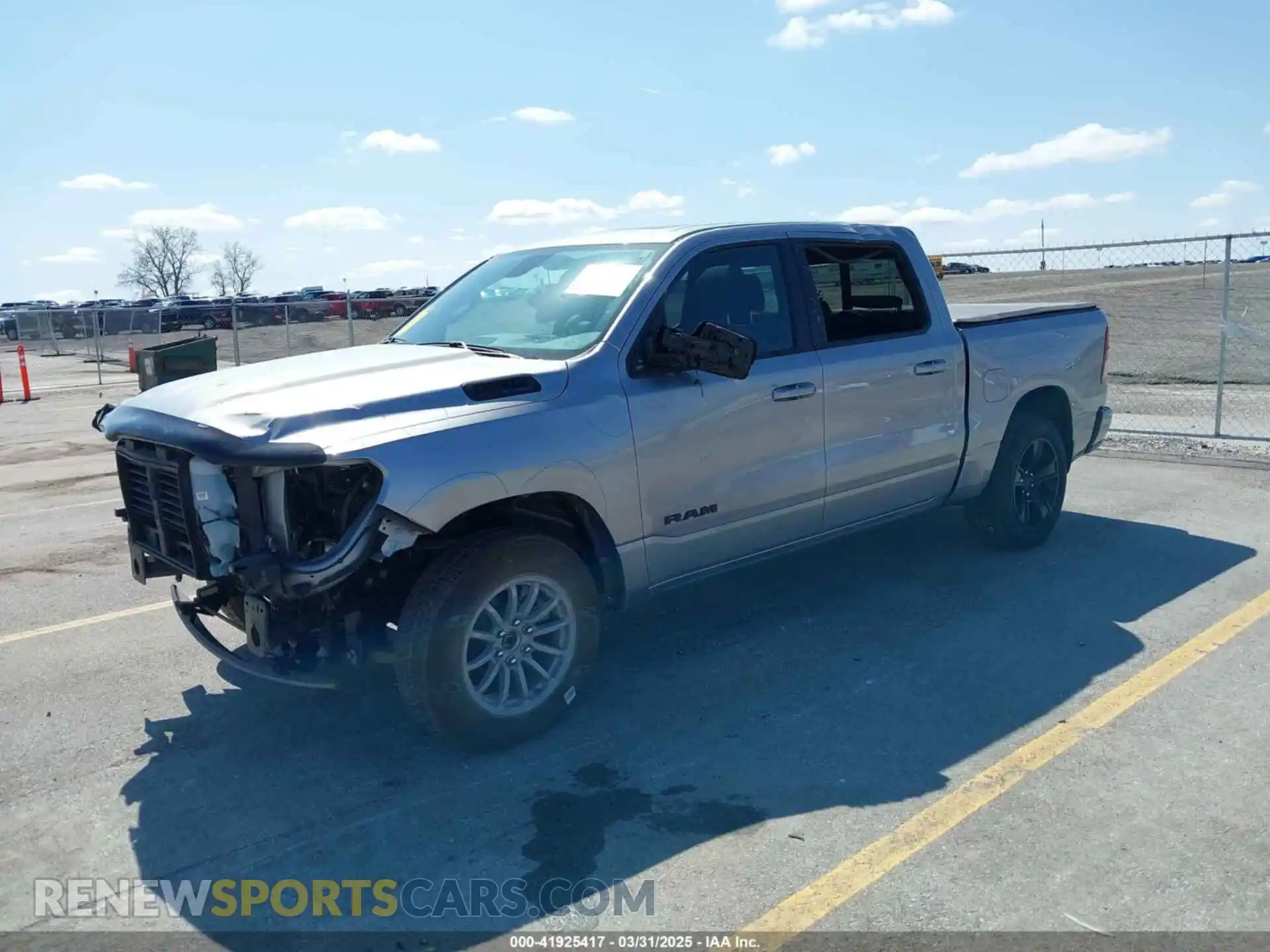 2 Photograph of a damaged car 1C6SRFFT3MN588205 RAM 1500 2021