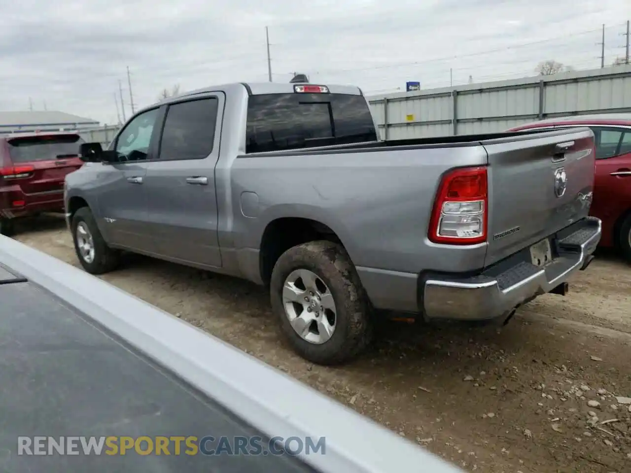 2 Photograph of a damaged car 1C6SRFFT3MN701635 RAM 1500 2021
