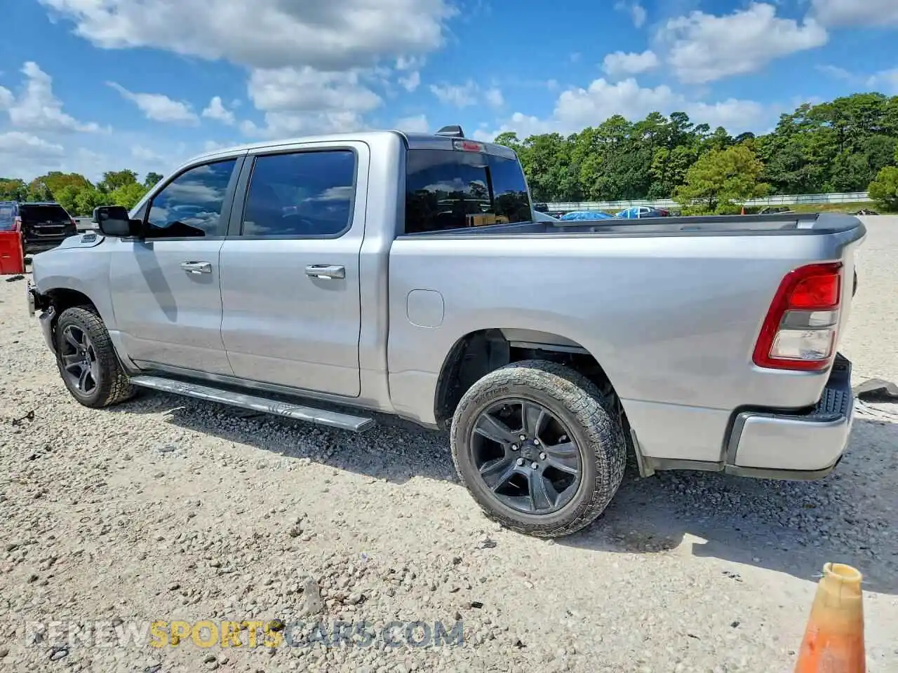 2 Photograph of a damaged car 1C6SRFFT4MN651117 RAM 1500 2021