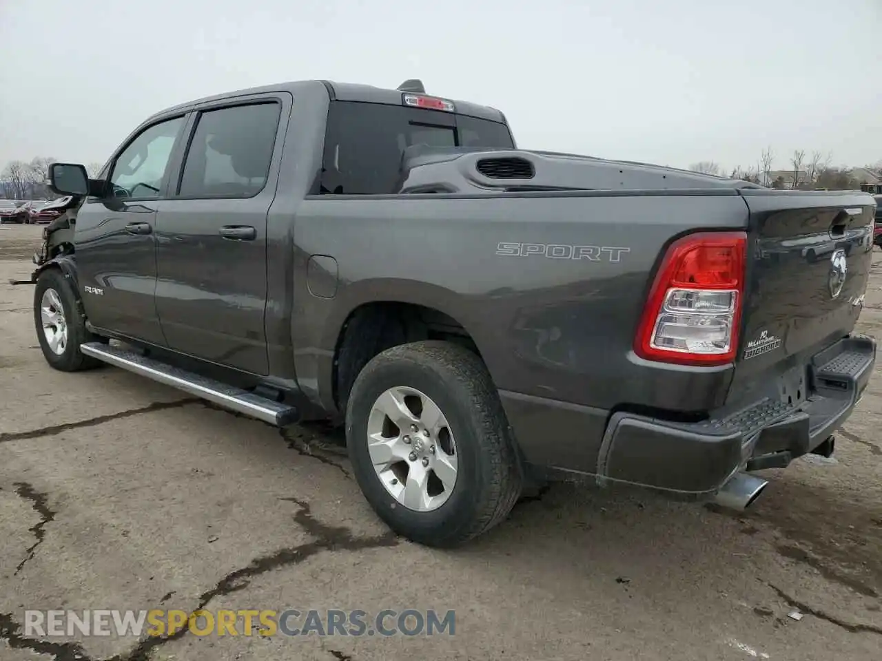 2 Photograph of a damaged car 1C6SRFFT4MN771614 RAM 1500 2021