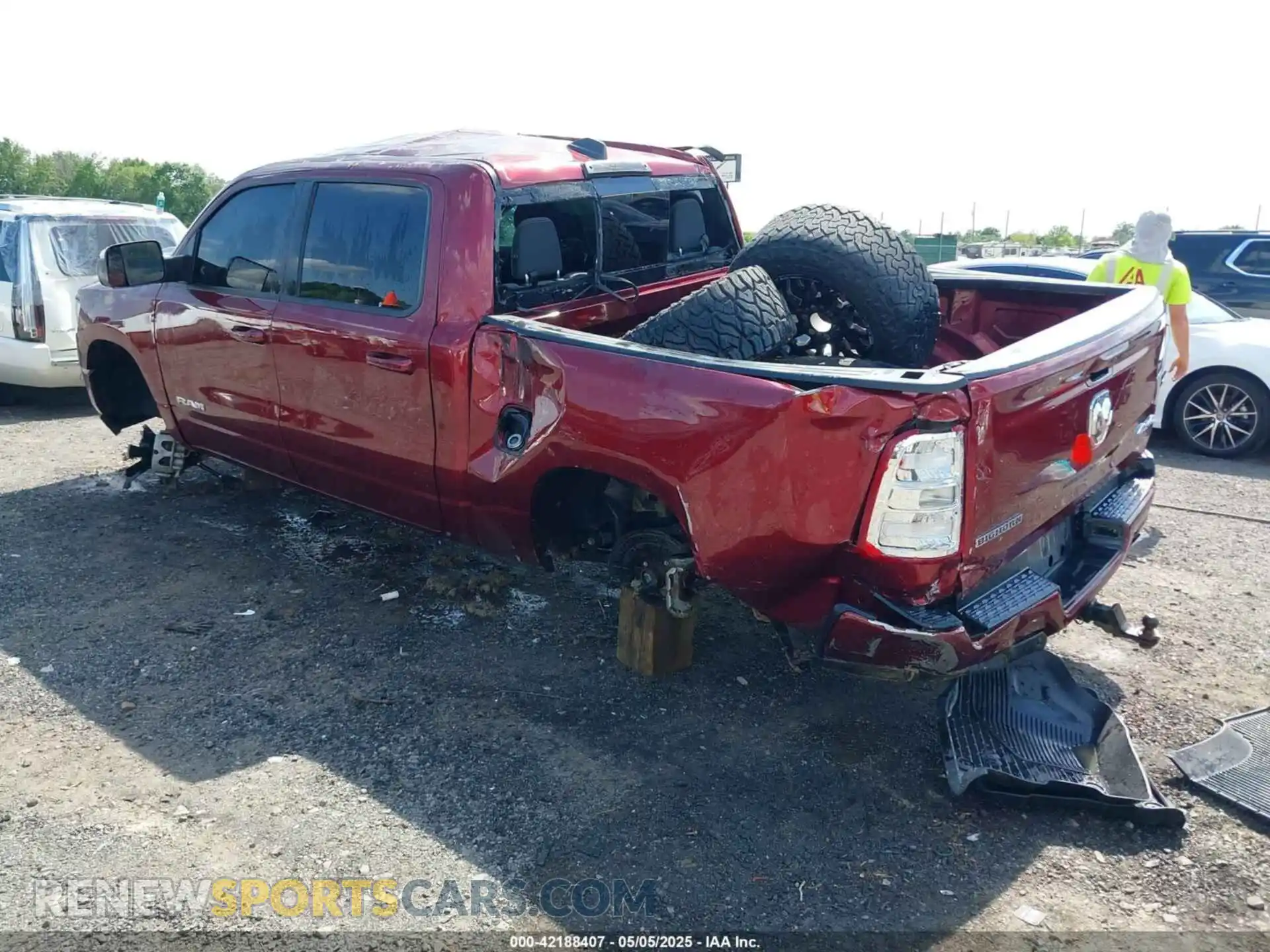 3 Photograph of a damaged car 1C6SRFFT4MN808354 RAM 1500 2021