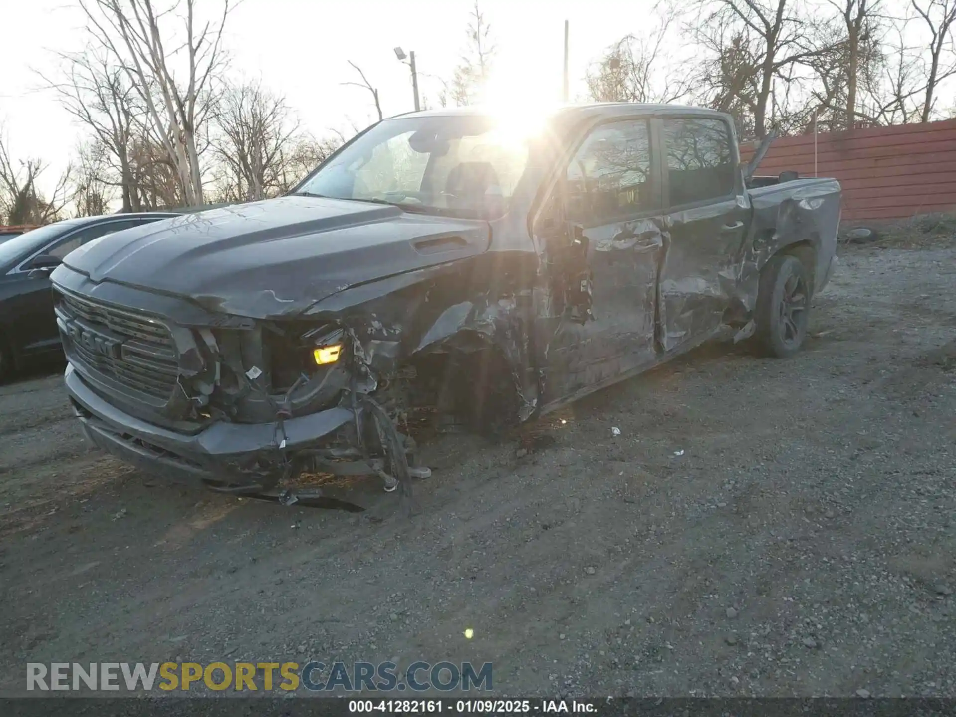 2 Photograph of a damaged car 1C6SRFFT5MN506409 RAM 1500 2021