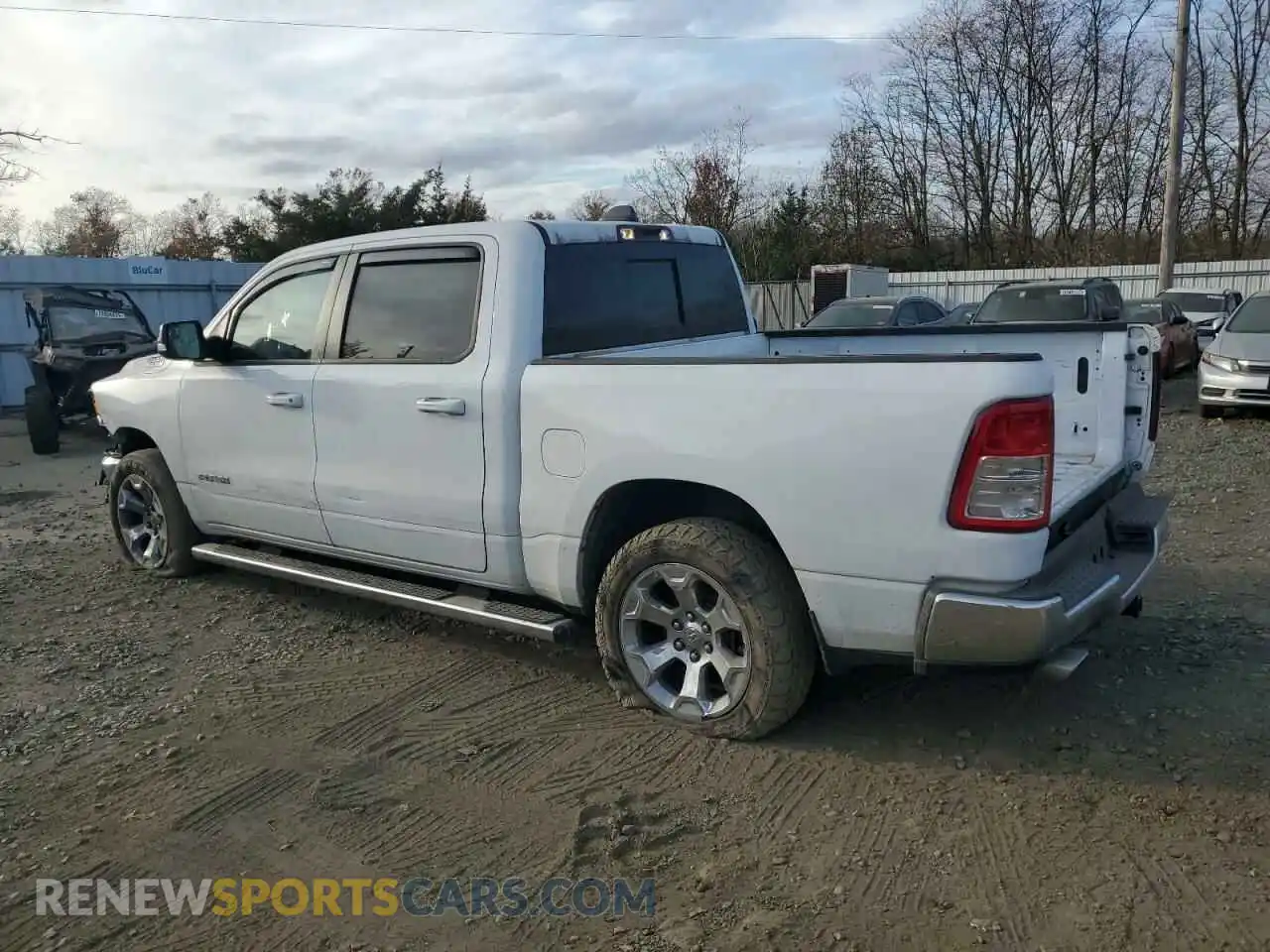 2 Photograph of a damaged car 1C6SRFFT5MN566755 RAM 1500 2021