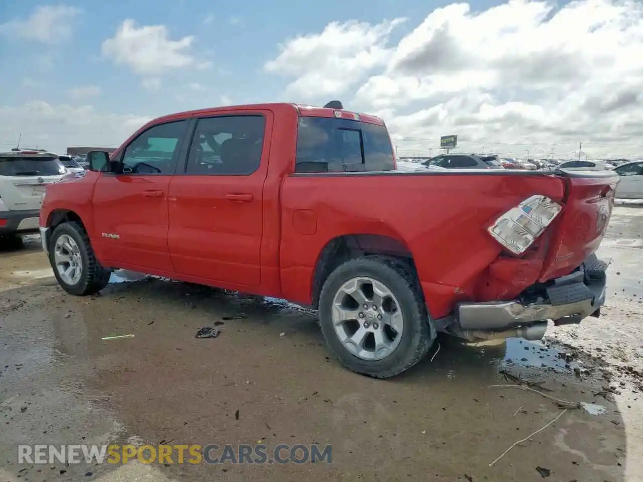 2 fotografías del automóvil dañado 1C6SRFFT5MN626369 RAM 1500 2021