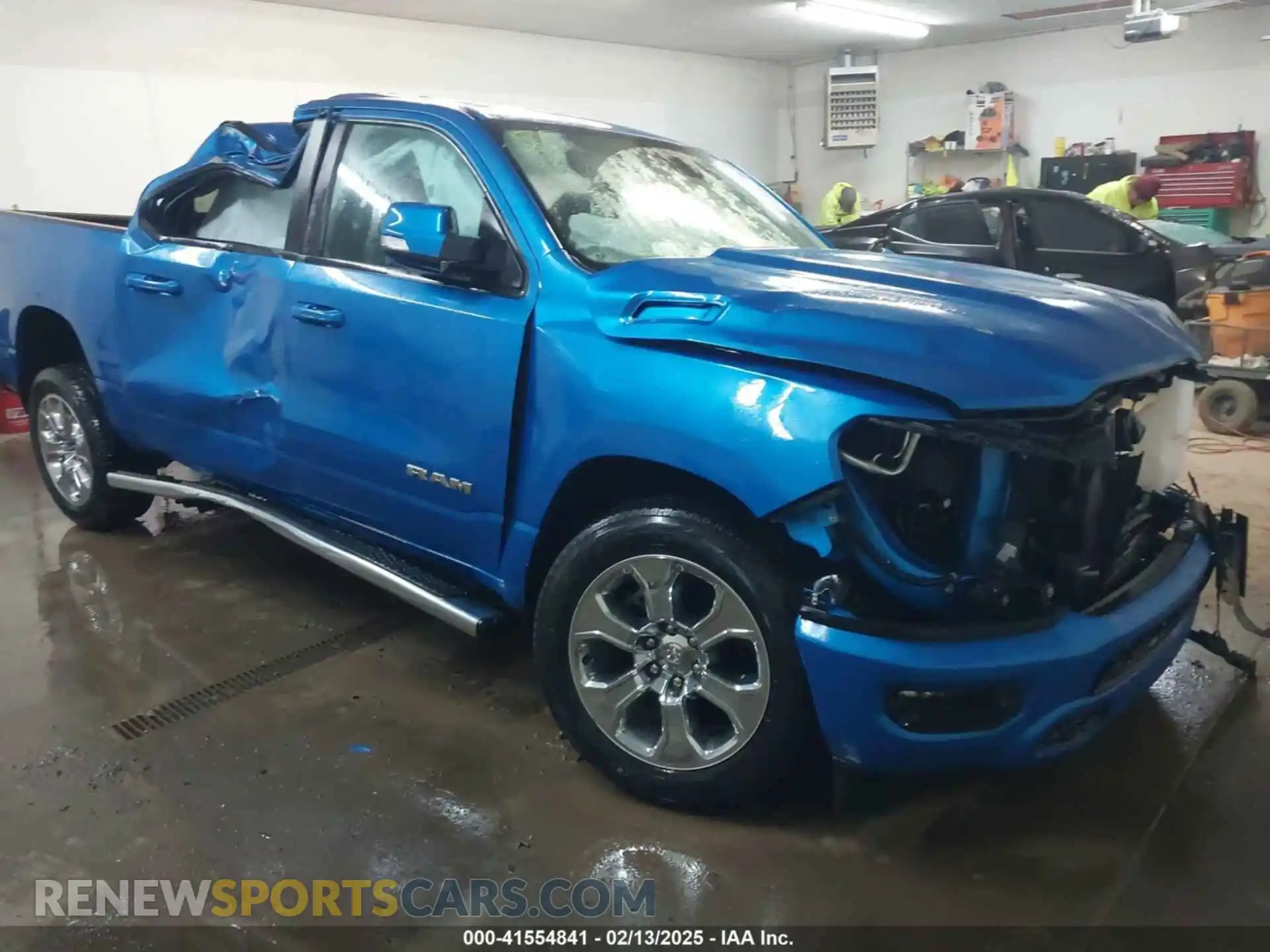 1 Photograph of a damaged car 1C6SRFFT6MN520691 RAM 1500 2021
