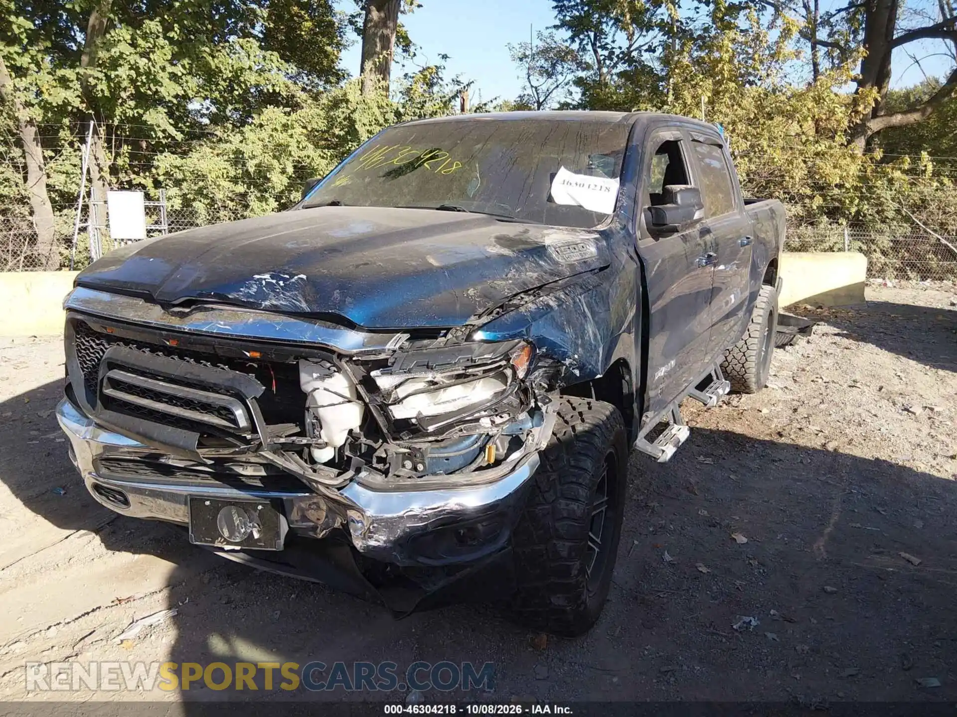 2 Photograph of a damaged car 1C6SRFFT6MN566604 RAM 1500 2021