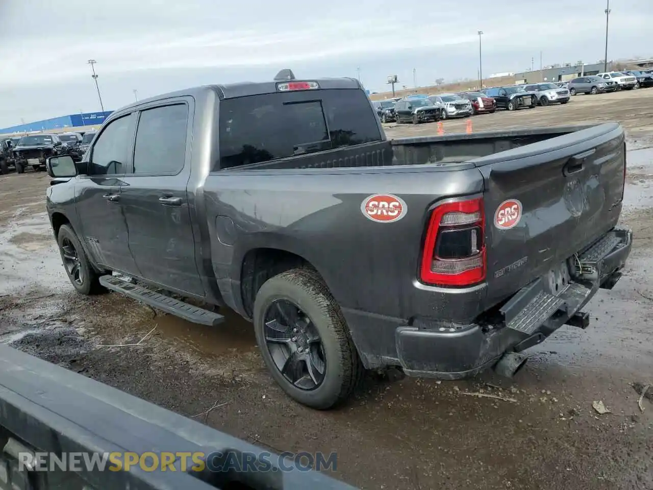 2 Photograph of a damaged car 1C6SRFFT6MN683034 RAM 1500 2021