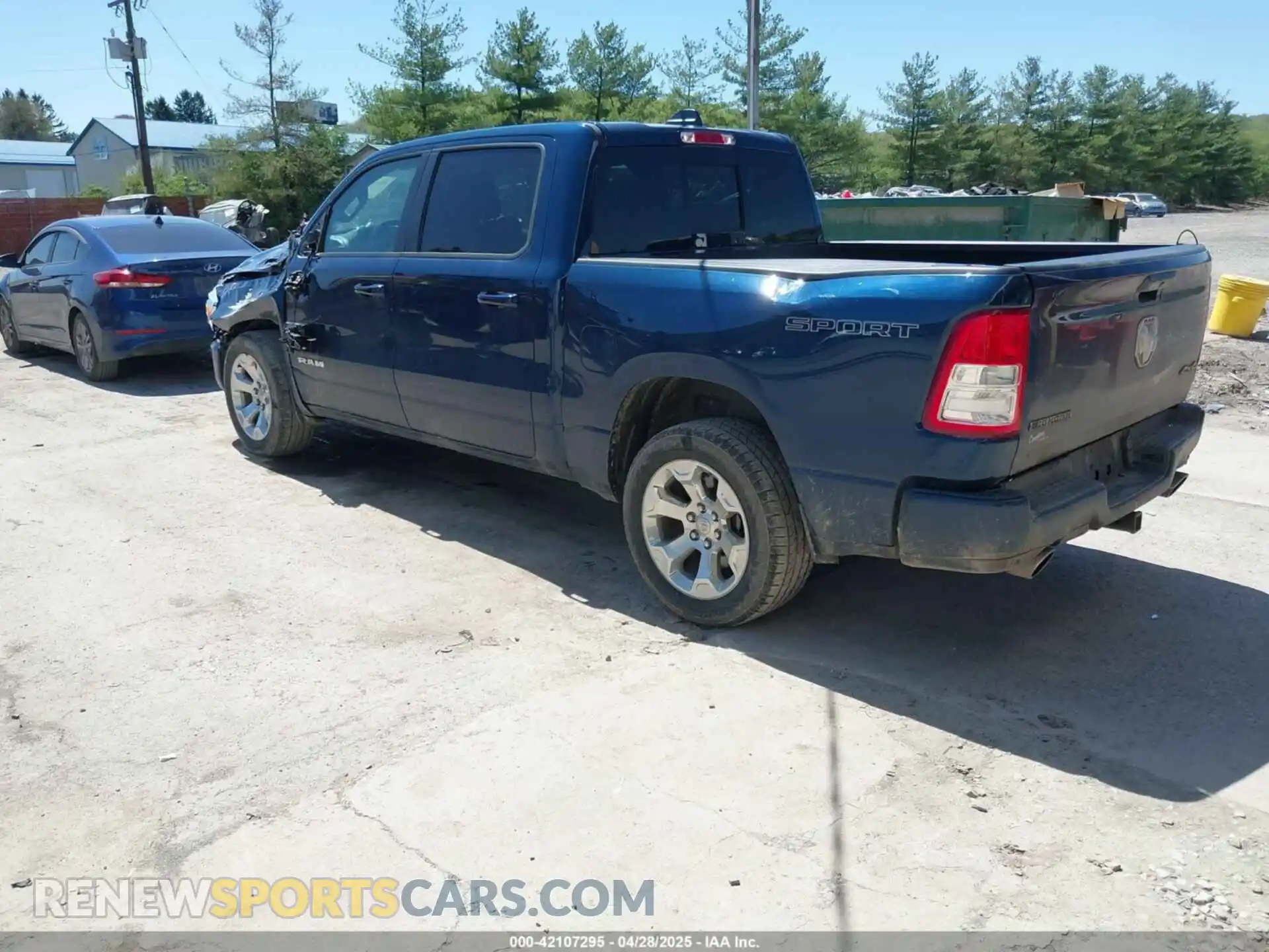 3 fotografías del automóvil dañado 1C6SRFFT6MN827214 RAM 1500 2021