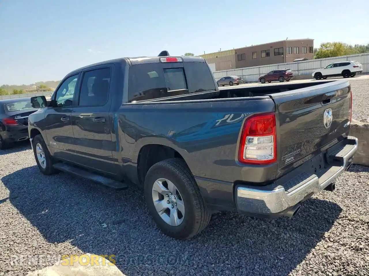2 Photograph of a damaged car 1C6SRFFT7MN633002 RAM 1500 2021
