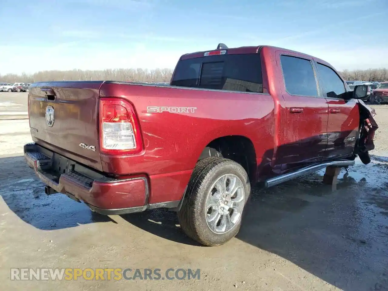 3 Photograph of a damaged car 1C6SRFFT8MN554051 RAM 1500 2021