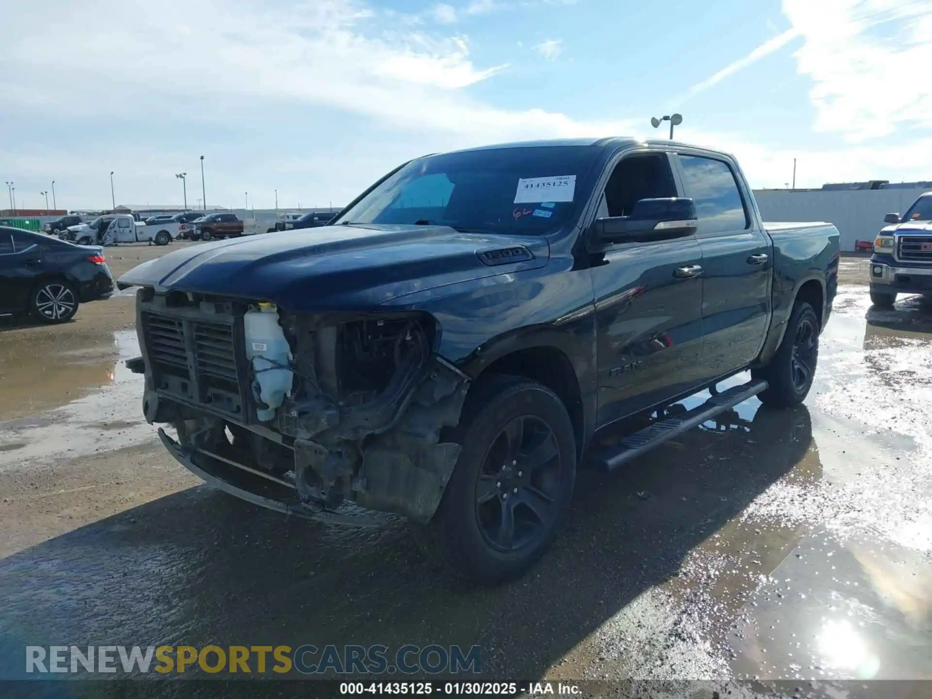 2 Photograph of a damaged car 1C6SRFFT8MN637530 RAM 1500 2021