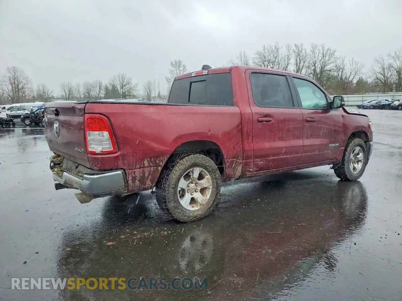 3 Фотография поврежденного автомобиля 1C6SRFFTXMN525487 RAM 1500 2021