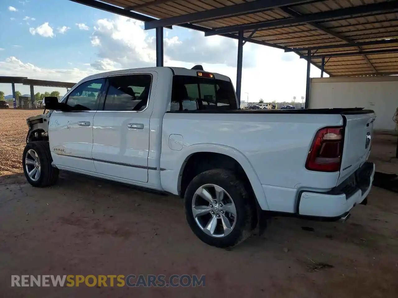 2 Photograph of a damaged car 1C6SRFHM2MN591991 RAM 1500 2021