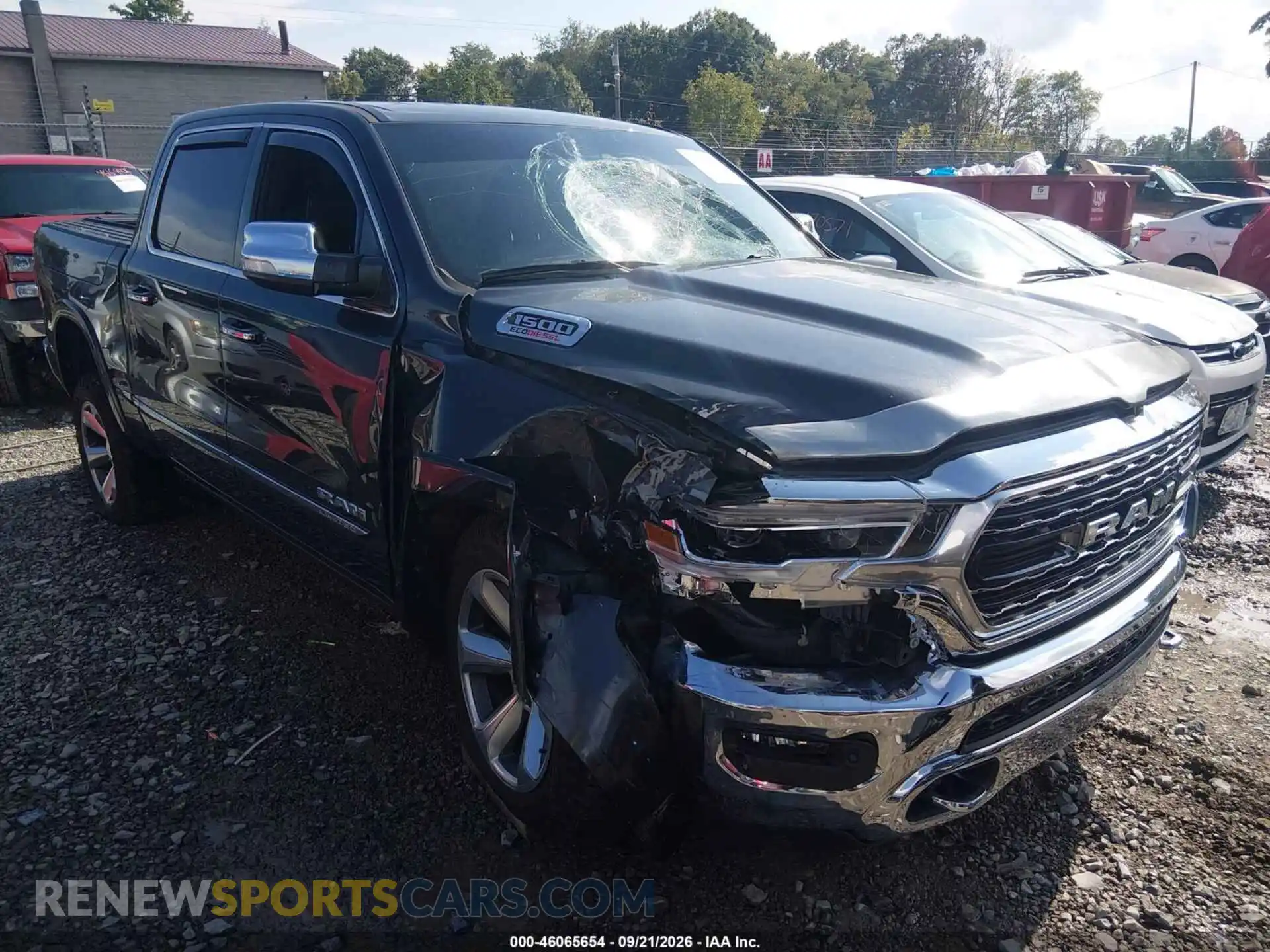 1 Photograph of a damaged car 1C6SRFHM4MN529654 RAM 1500 2021