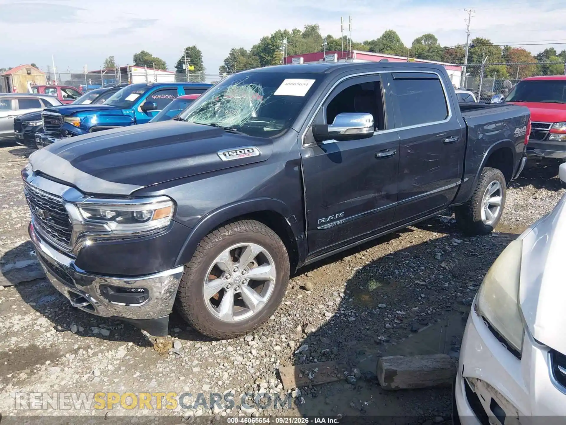 2 Photograph of a damaged car 1C6SRFHM4MN529654 RAM 1500 2021
