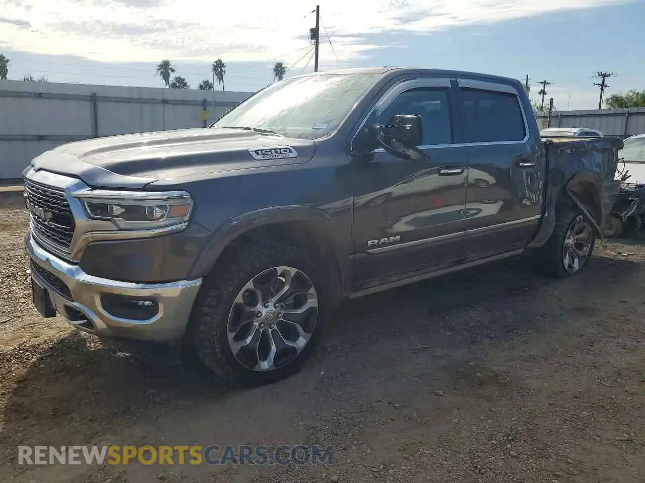 1 Photograph of a damaged car 1C6SRFHM7MN817524 RAM 1500 2021