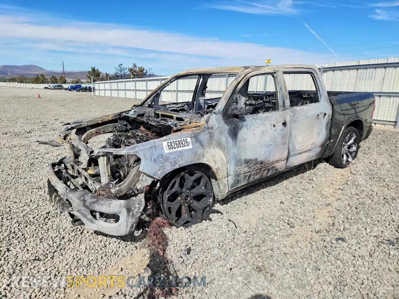 1 Photograph of a damaged car 1C6SRFHM9MN565677 RAM 1500 2021