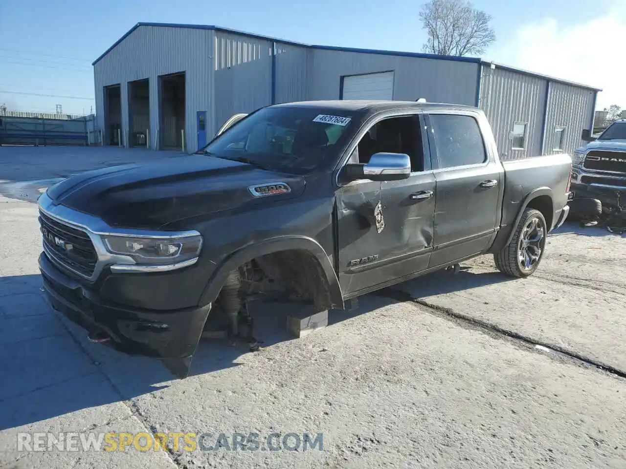 1 Photograph of a damaged car 1C6SRFHMXMN790741 RAM 1500 2021