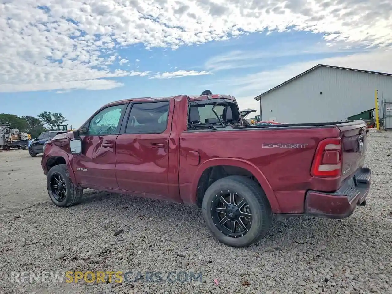 2 Photograph of a damaged car 1C6SRFJT0MN621006 RAM 1500 2021