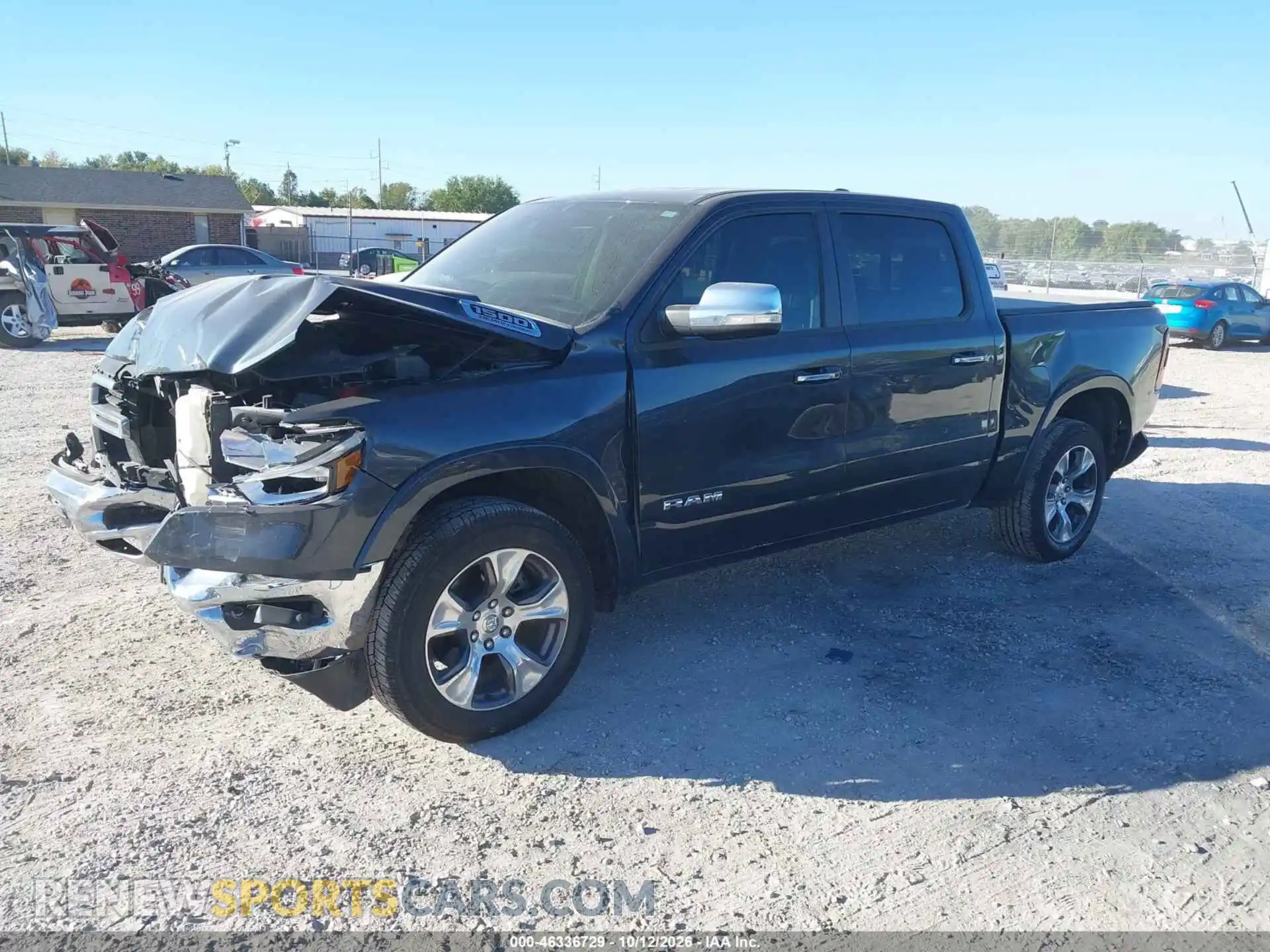 2 Photograph of a damaged car 1C6SRFJT1MN739498 RAM 1500 2021