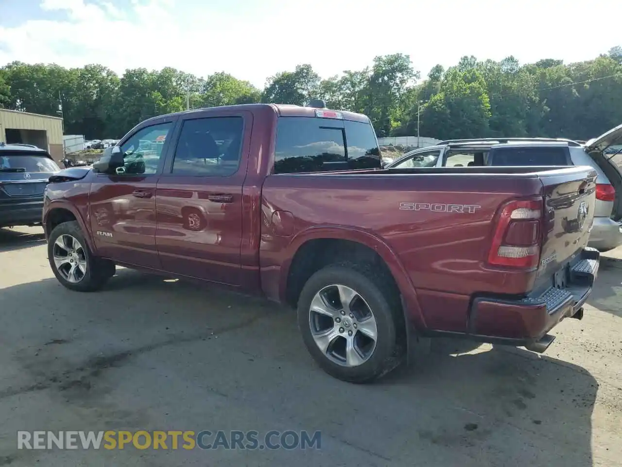 2 Photograph of a damaged car 1C6SRFJT3MN565644 RAM 1500 2021