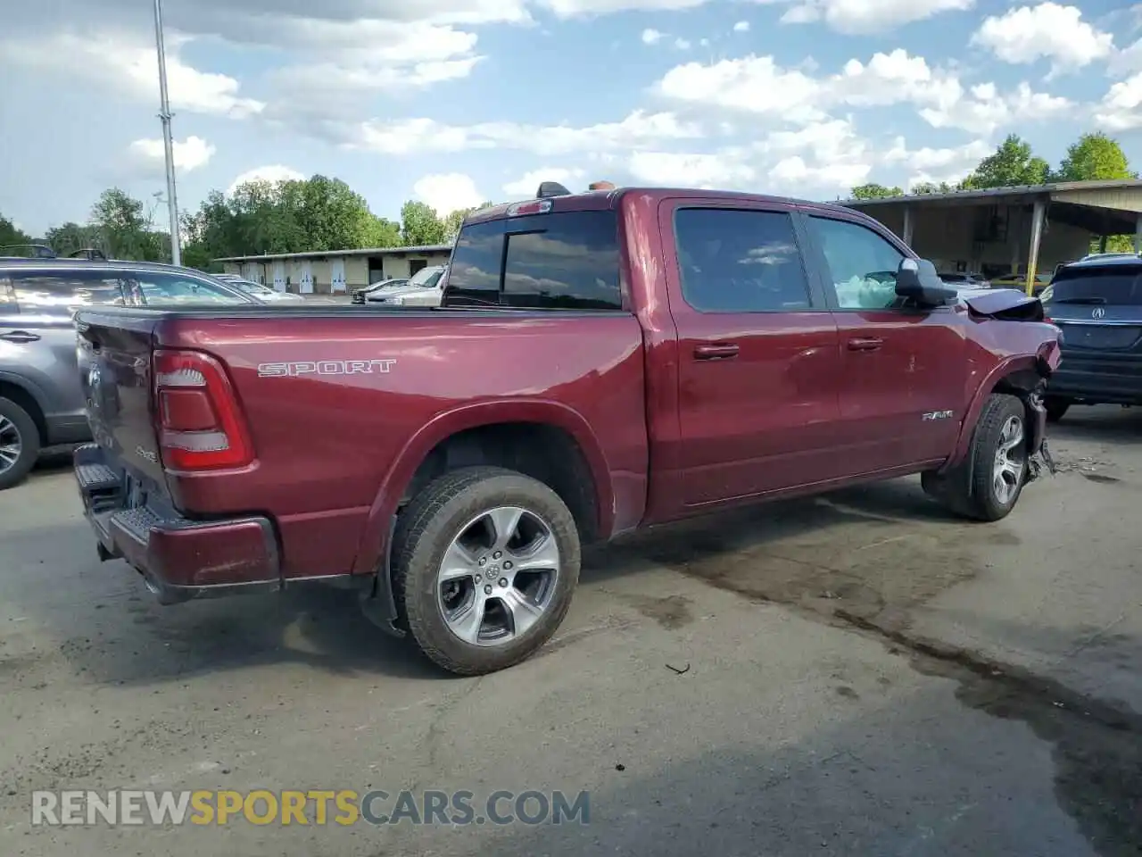 3 Photograph of a damaged car 1C6SRFJT3MN565644 RAM 1500 2021
