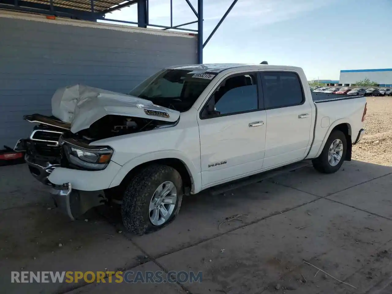 1 Photograph of a damaged car 1C6SRFJT4MN676963 RAM 1500 2021