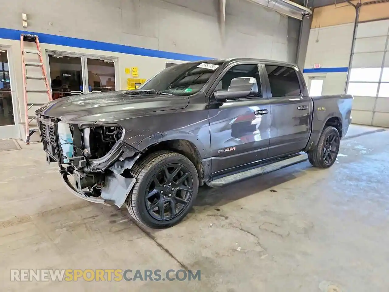 1 Photograph of a damaged car 1C6SRFJT6MN559515 RAM 1500 2021