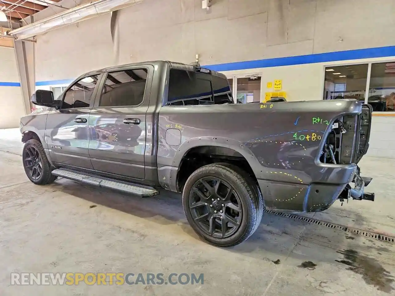 2 Photograph of a damaged car 1C6SRFJT6MN559515 RAM 1500 2021