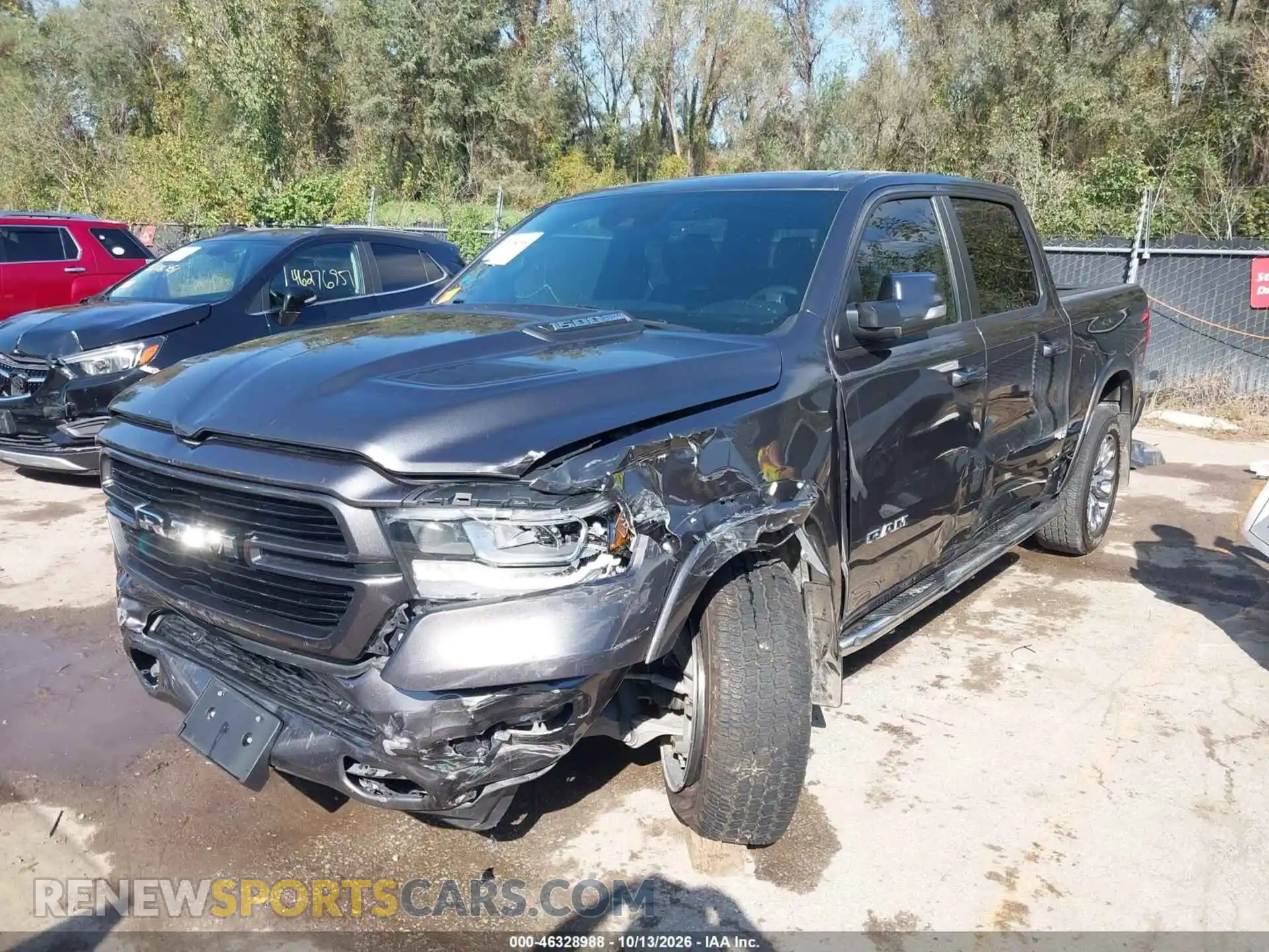2 Photograph of a damaged car 1C6SRFJT8MN600727 RAM 1500 2021