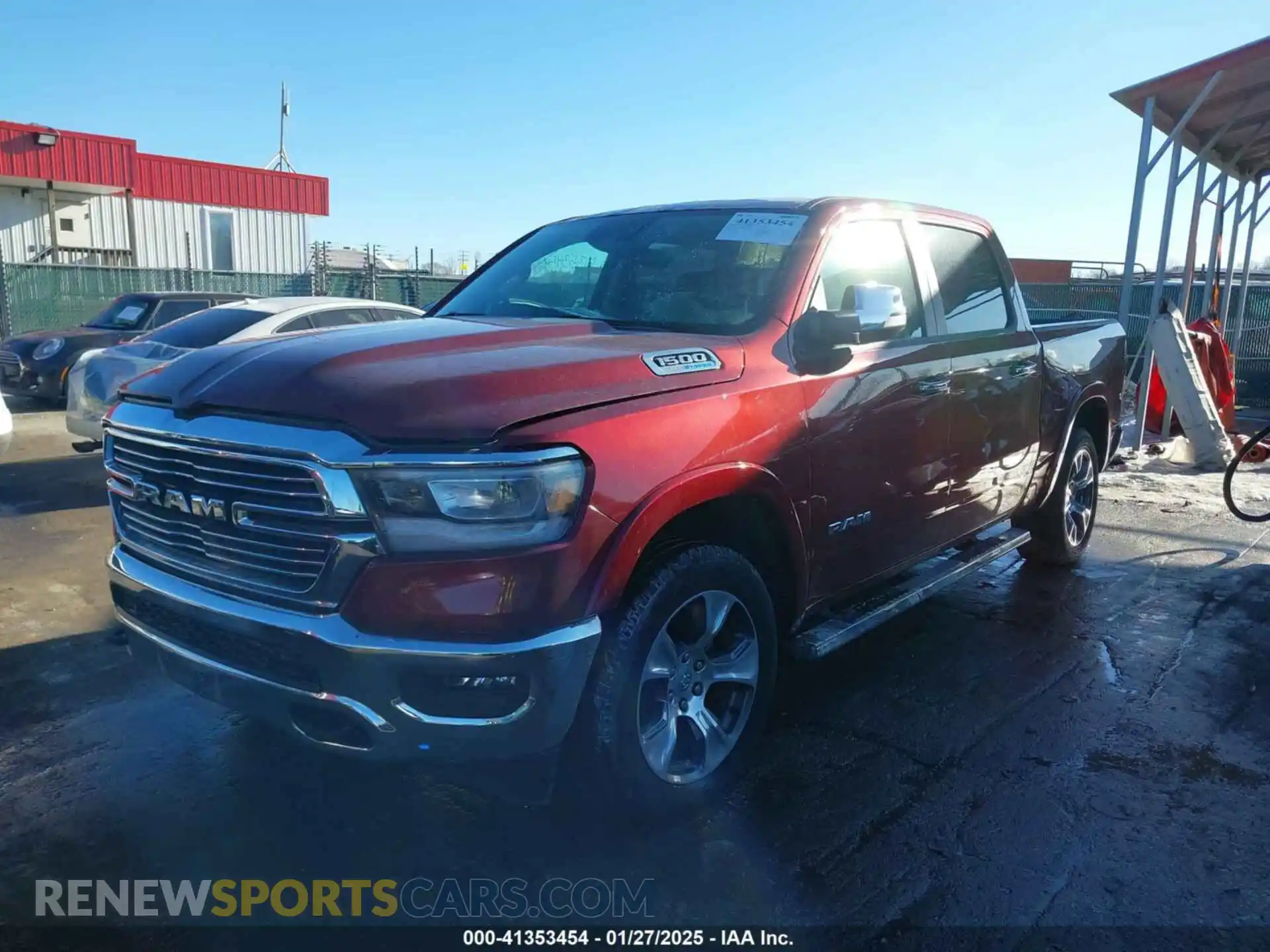 2 Photograph of a damaged car 1C6SRFJT8MN773616 RAM 1500 2021