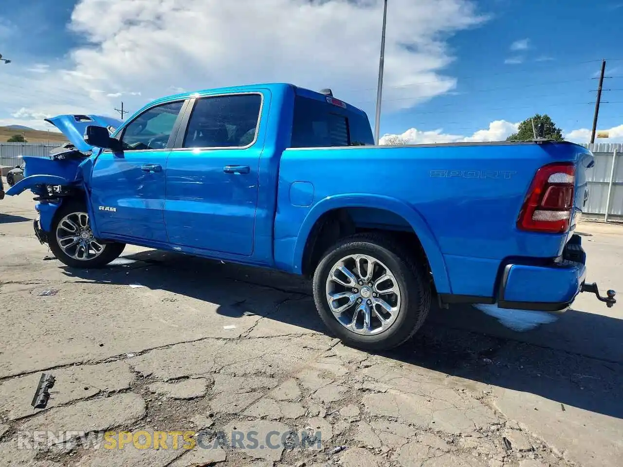 2 Photograph of a damaged car 1C6SRFJT8MN790321 RAM 1500 2021