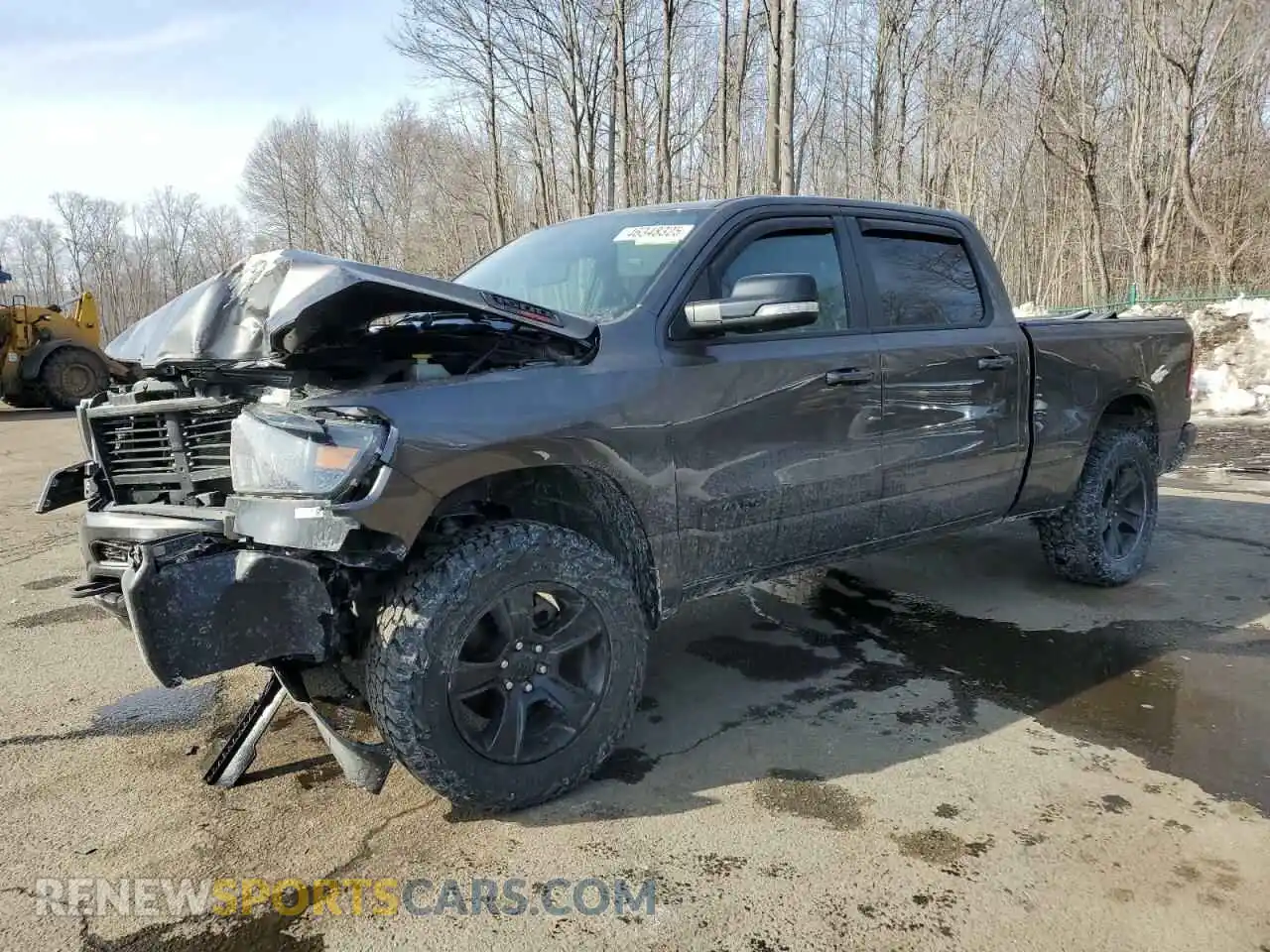 1 Photograph of a damaged car 1C6SRFMM6MN703536 RAM 1500 2021