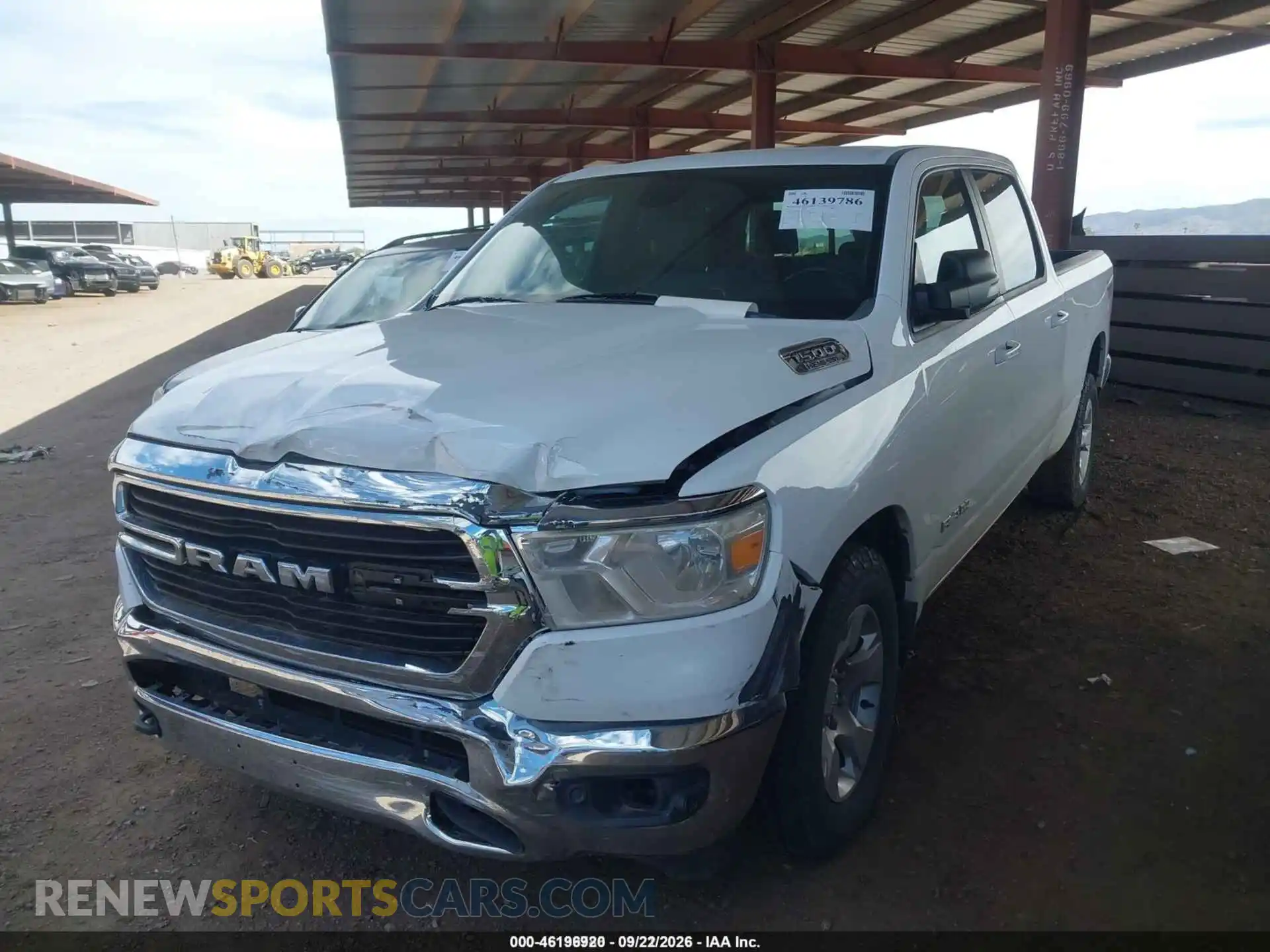 2 Photograph of a damaged car 1C6SRFMT6MN702068 RAM 1500 2021