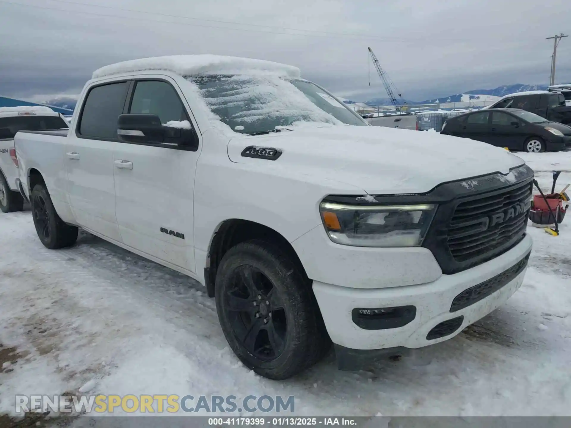 1 Photograph of a damaged car 1C6SRFMTXMN547203 RAM 1500 2021