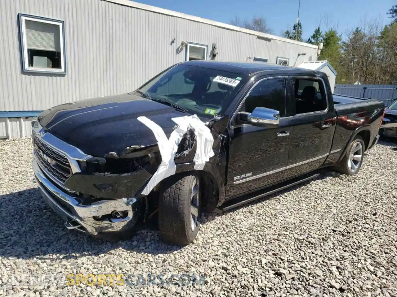 1 Photograph of a damaged car 1C6SRFPT4MN505203 RAM 1500 2021