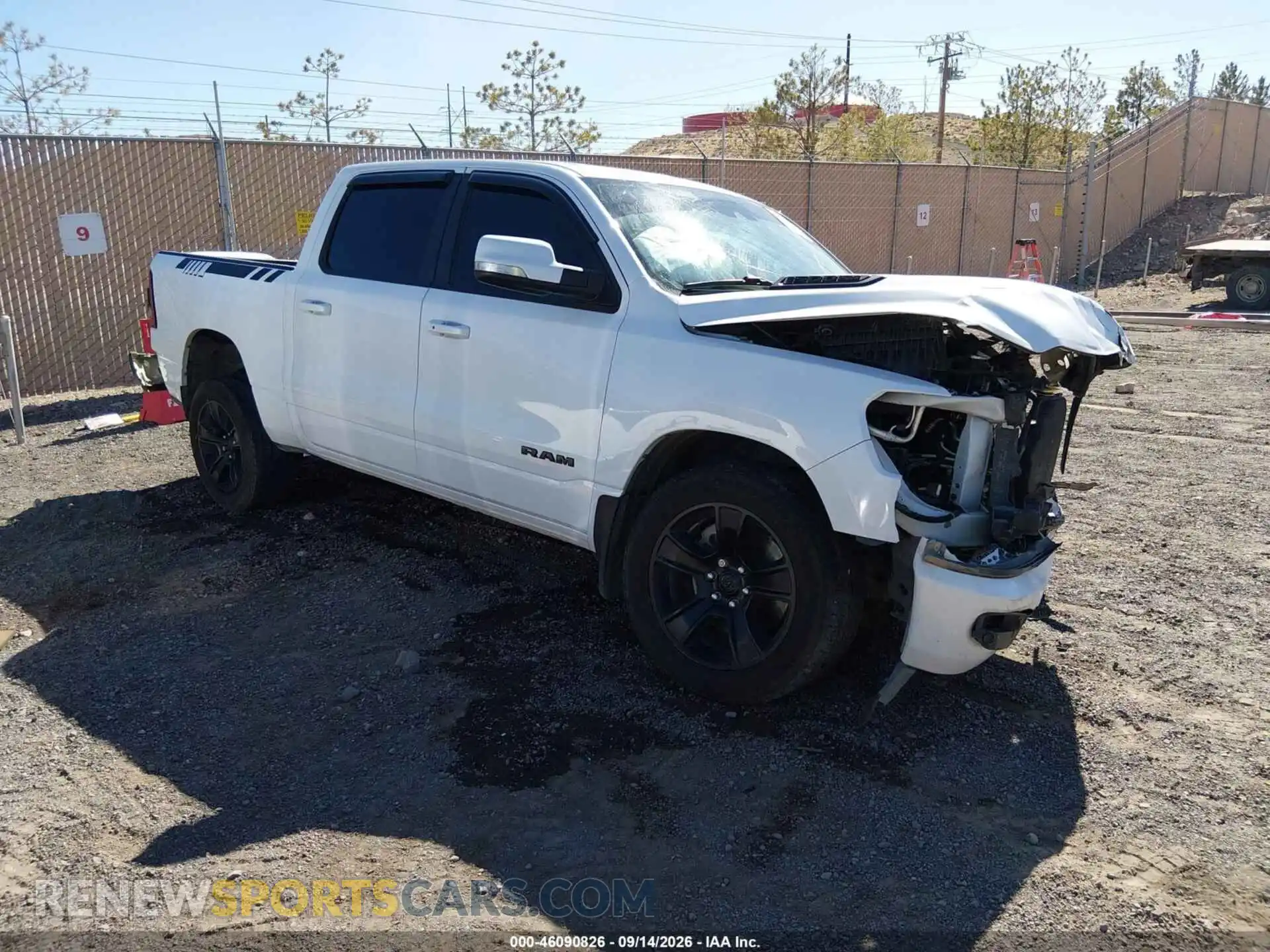 1 Photograph of a damaged car 1C6SRFVT3MN536848 RAM 1500 2021