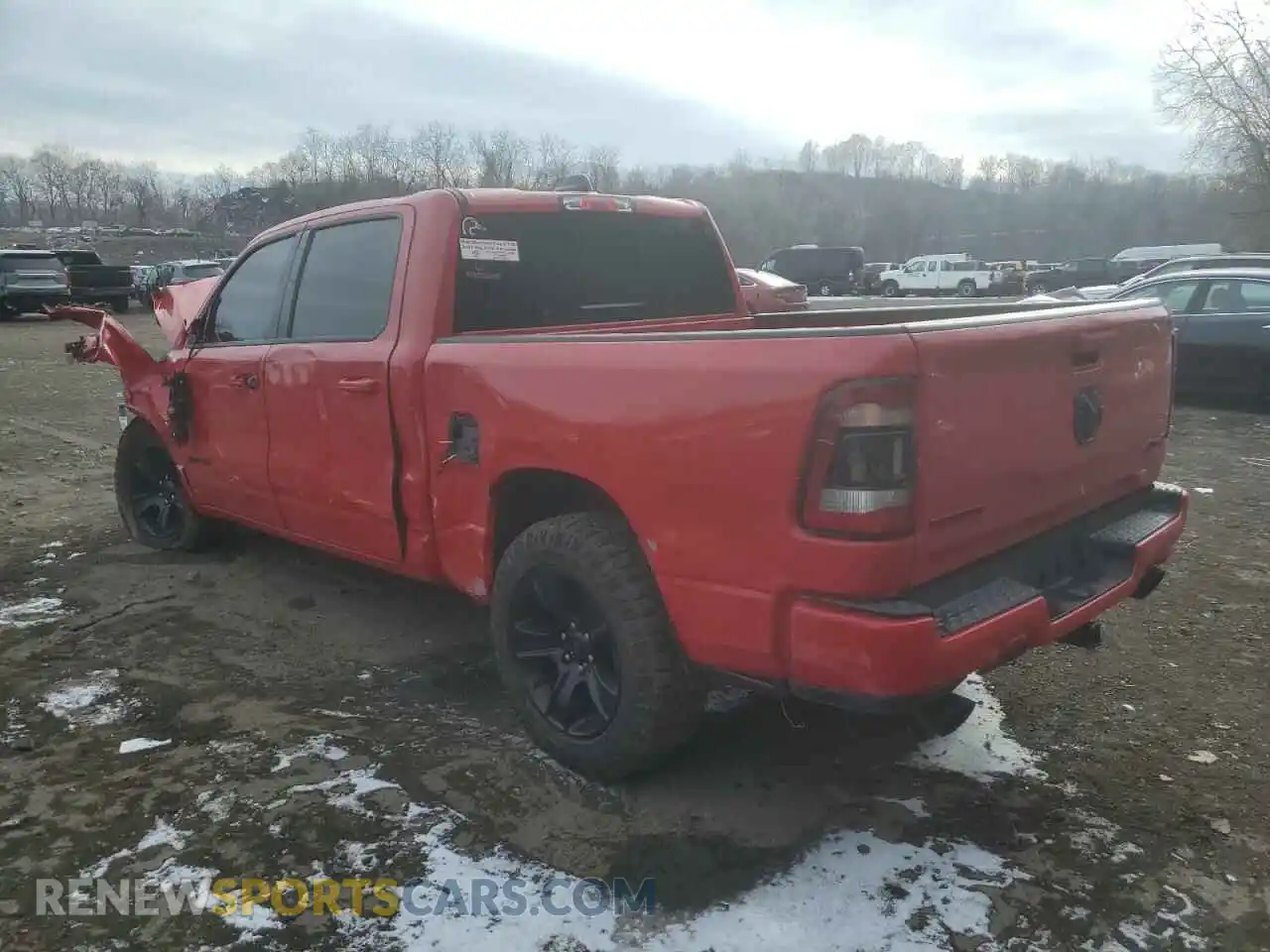 2 Photograph of a damaged car 1C6SRFVT4MN550564 RAM 1500 2021
