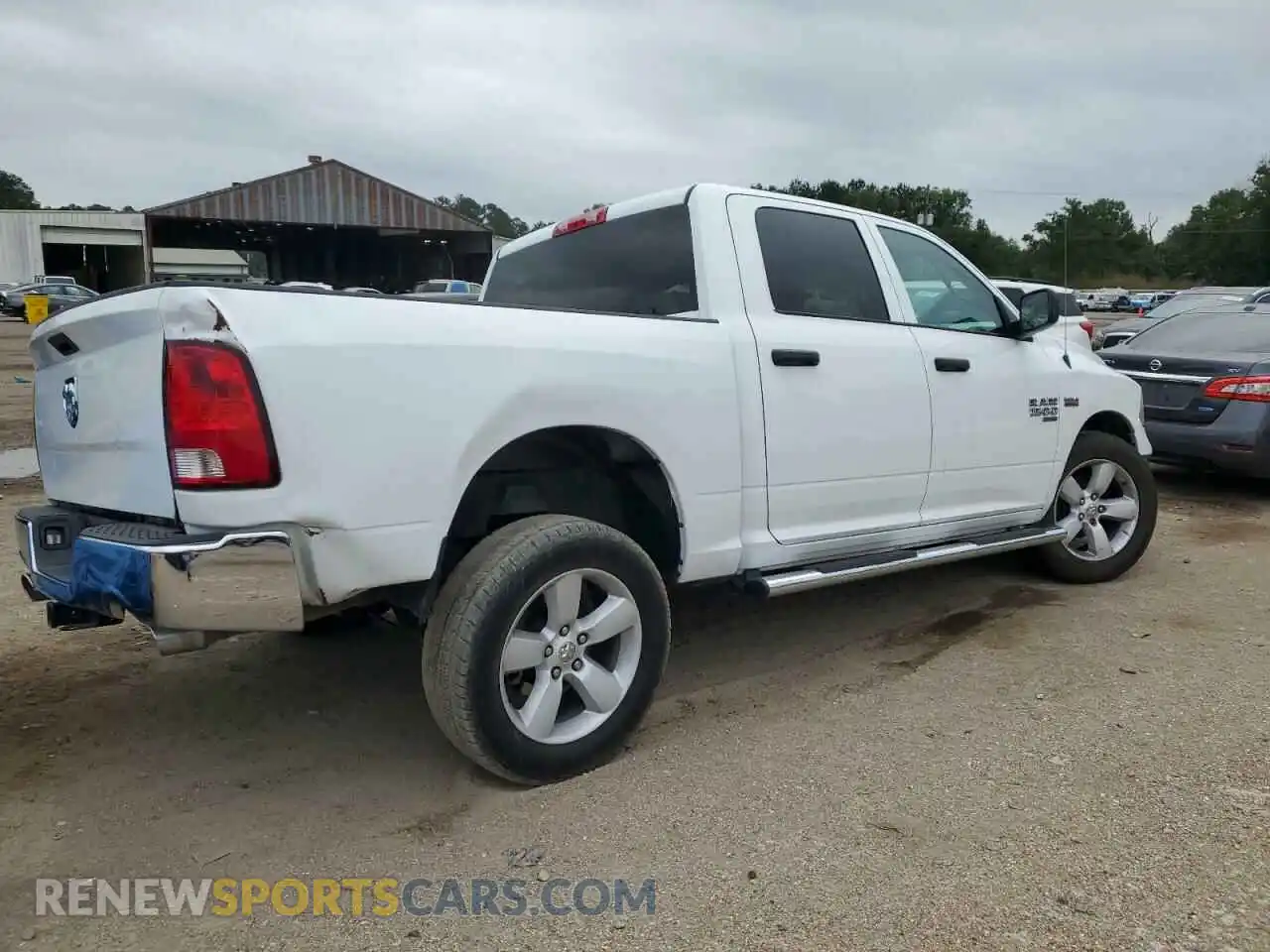 3 fotografías del automóvil dañado 3C6RR6KT8MG708237 RAM 1500 2021