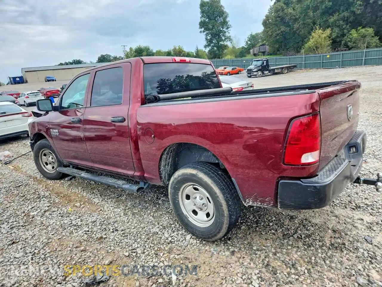 2 fotografías del automóvil dañado 3C6RR7KG6MG575647 RAM 1500 2021